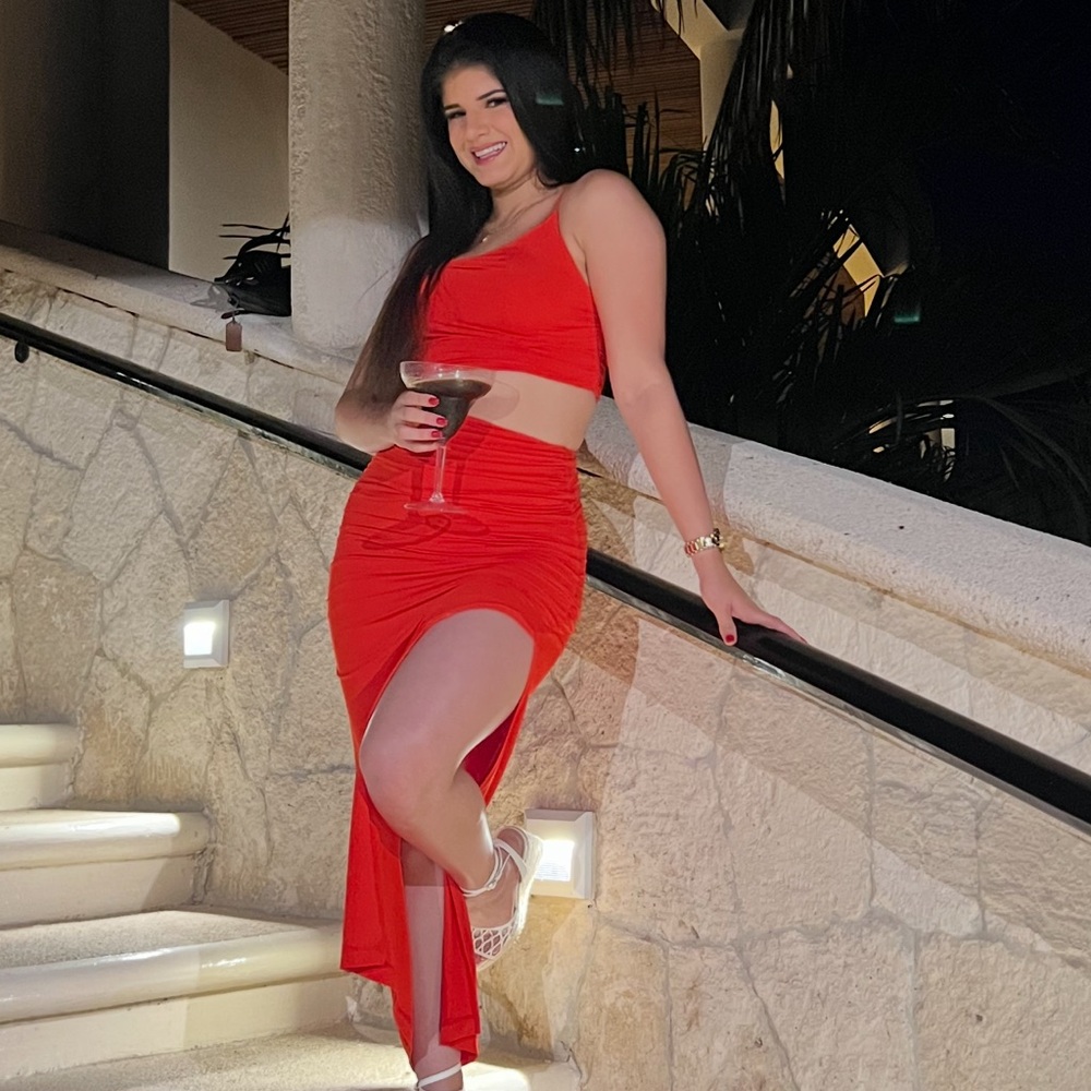 Cut out asymmetrical dress